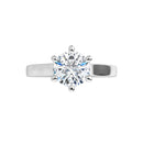 18ct YG Solitaire Round cut Lab Grown Diamond Ring