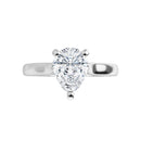 18ct White Gold - Solitaire Pear cut Lab Grown Diamond Ring