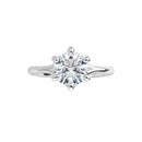 18ct YG Solitaire Round cut Lab Grown Diamond Ring