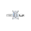 18ct Yellow Gold - Solitaire Emerald cut Lab Grown Diamond Ring