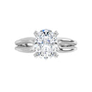 18ct YG Solitaire Oval cut Lab Grown Diamond Ring