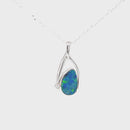 925 Sterling Silver Opal Pendant