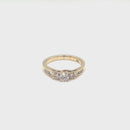 9ct Yellow Gold Diamond Ring