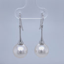 18ct WG Australian south sea Pearl Earrings