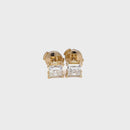 18ct Yellow Gold Diamond Stud Earrings