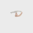 Platinum & 18ct Rose Gold Diamond Ring