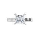 18ct WG Solitaire Princess cut Lab Grown Diamond Ring