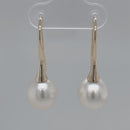 SOLD - 9ct Yellow Gold Australian South Sea Pearl Earrings