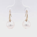 SOLD - 9ct Yellow Gold Australian South Sea Pearl Earrings