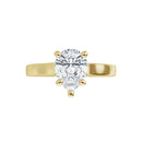 18ct WG Solitaire Pear cut Lab Grown Diamond Ring