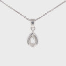 (SOLD)  18CT White Gold Diamond Pendant