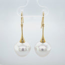 SOLD - 18ct Yellow Gold Australian South sea Pearl Earrings