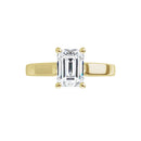 18ct WG Solitaire Emerald cut Lab Grown Diamond Ring
