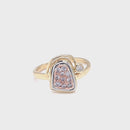 (SOLD) Platinum & 18ct Rose Gold Diamond Ring