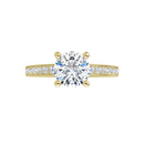 18ct White Gold - Round cut Lab Grown Diamond Accented Ring