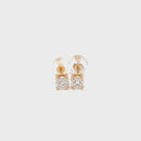 18ct Yellow Gold Diamond Stud Earrings