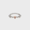 18ct WG & RG Diamond Ring
