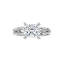 18ct WG Solitaire Princess cut Lab Grown Diamond Ring