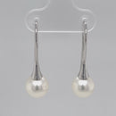 SOLD - 9ct White Gold Australian South Sea Pearl Earrings