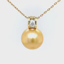 18ct Yellow Gold Australian south sea Pearl Pendant