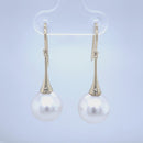 18ct Yellow Gold Australian South Sea Pearl Earrings