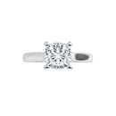 18ct White Gold - Solitaire Cushion cut Lab Grown Diamond Ring