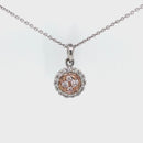 Platinum & 18ct RG Pendant
