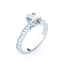 Side Diamond Engagement Ring Mounting