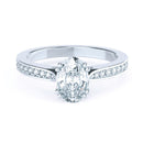 Side Diamond Engagement Ring Mounting