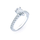 Side Diamond Engagement Ring Mounting