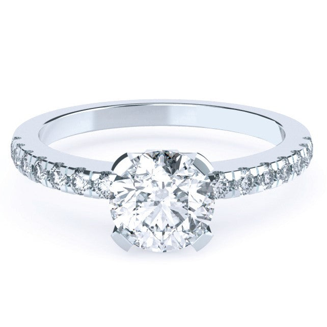 Side Diamond Engagement Ring.
