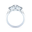 18ct WG Diamond - Triplet Engagement Ring Mounting