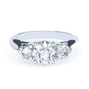 18ct WG Diamond - Triplet Engagement Ring Mounting