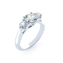 18ct WG Diamond - Triplet Engagement Ring Mounting