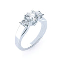 18ct WG - Diamond Triplet Engagement Ring Mounting