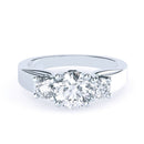 18ct WG - Diamond Triplet Engagement Ring Mounting