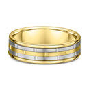 9ct Yellow Gold and Titanium Men Wedding Ring