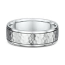 9ct White Gold Men Wedding Ring