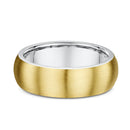 9ct Two Tone Men Wedding Ring