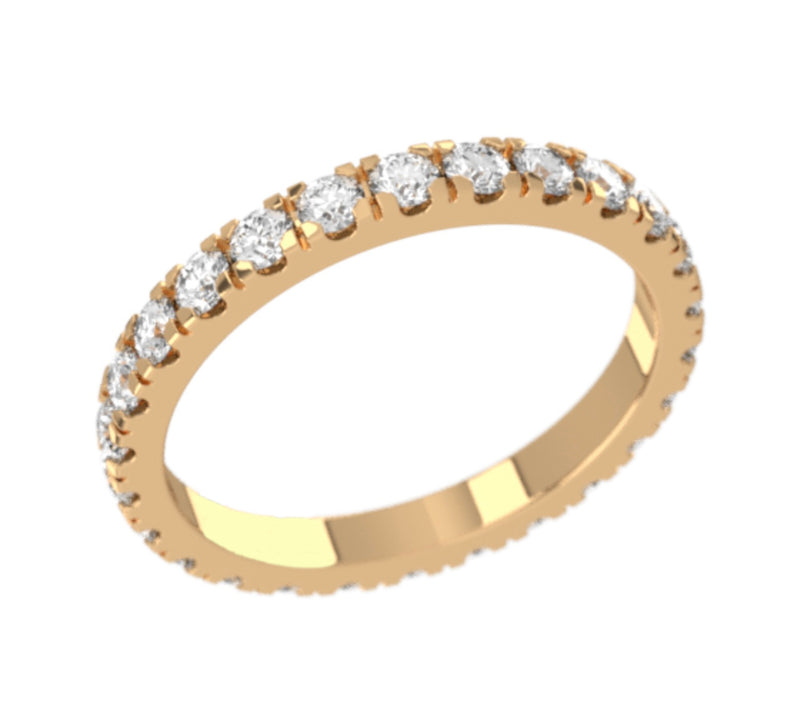 18ct Yellow Gold Lady Diamond Ring