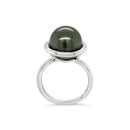 18ct White Gold Tahitian Pearl Ring