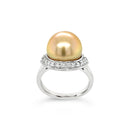 SOLD - 18ct White Gold Australian South Sea Pearl Ring