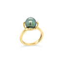 SOLD -   9ct Yellow Gold Tahitian Pearl Ring