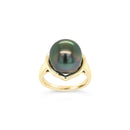 9ct Yellow Gold Tahitian Pearl Ring