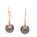 14ct Rose Gold Tahitian Pearl Earrings