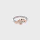 Platinum & 18ct RG Pink Diamond Ring