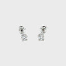 SOLD - 14ct White Gold Diamond Studs