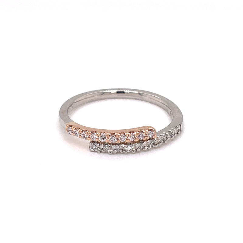 Platinum & 18ct Rose Gold Diamond Ring