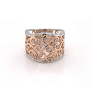 (SOLD)    18ct WG & RG Pink Diamond Ring