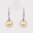 9ct White Gold Australian South Sea Pearl Earrings